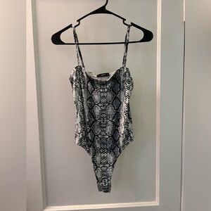 Snakeskin Cami Bodysuit 🐍